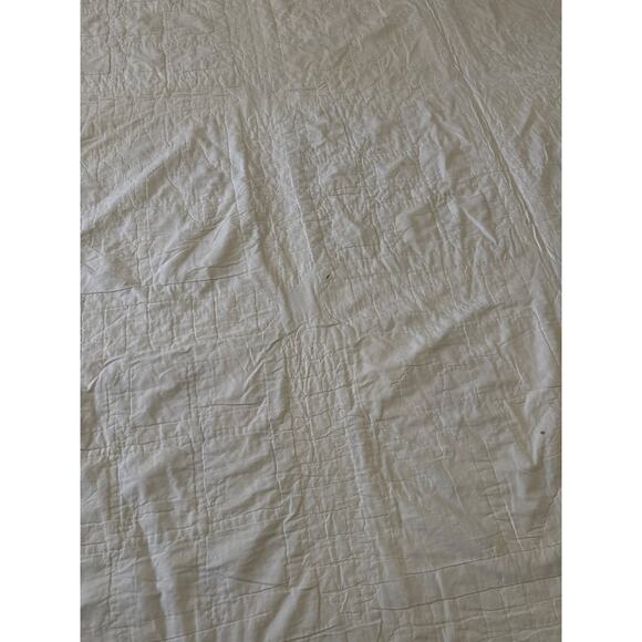 Handmade 80s Floral Patchwork Quilt Pastel Cottagecore 78x87 full / queen - Picture 9 of 16